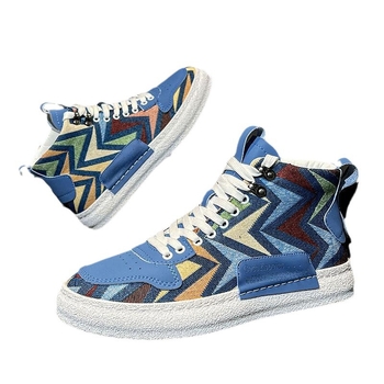 Κορεατικού στυλ board shoes, PU επάνω, καλοκαιρινά αναπνεύσιμα, κορδόνια, καουτσούκ σόλα