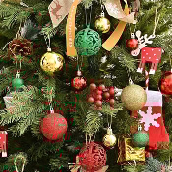 Plastični božićni set kuglica – kreativna poklon kutija, kuglice za bor (Materijal: Plastika; Izrada: polu ručna i polu mehanička; Šifra proizvoda: 45653285; Blagdani: Božić; Poklon: Osobni poklon)