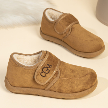 Velcro-záras vászon cipő, slip-on, alacsony szár, műszőrme belső, kerek orr