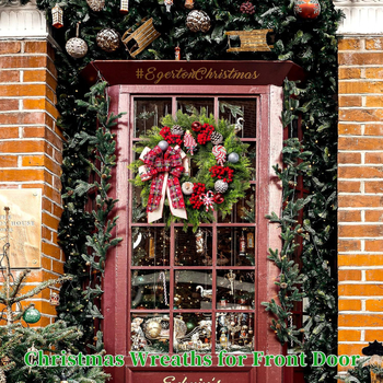 Plastový ručne vyrobený vianočný veniec na dvere s borovicovými šiškami, ihlicami a veľkou mašľou — TH 202400288; darček vhodný; IP licencia: Nie