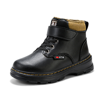 Laste unisex Martin kingad sünteetilisest nahast, Velcro kinnitused, soe vooder, talvise ja sügiseses perioodis, komposiit talla