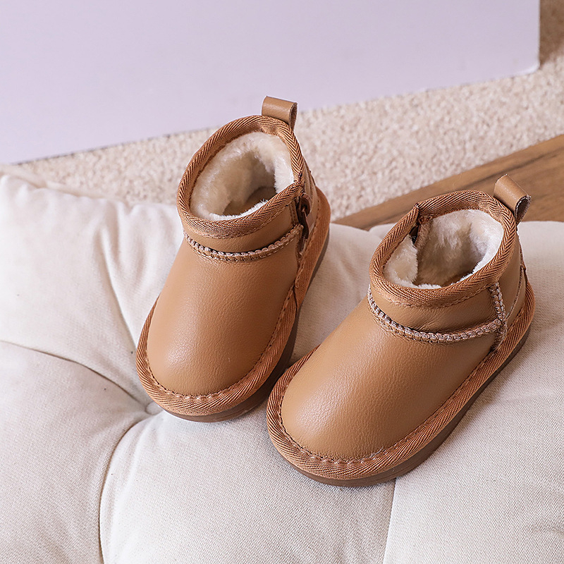 Deti členkové čižmy, mikrovláknová koža, podšité flisom, nepremokavé a protišmykové, pre vek 1–3 a 4–6 rokov