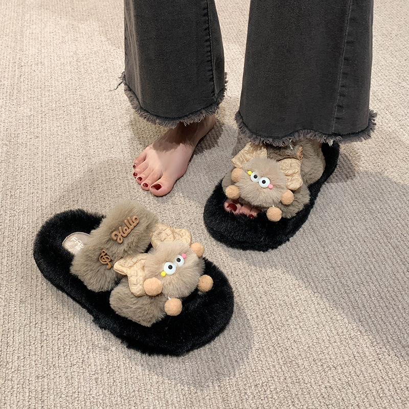 Ženske papuče s jednim dijelom, gornji dio od pamuka, potplat od gume, zatvaranje Slip-on, uzorak abstraktan, stil jednostavan (Gornji dio: pamuk; Potplat: guma; Zatvaranje: Slip-on; Uzorak: abstraktan; Stil: jednostavan)