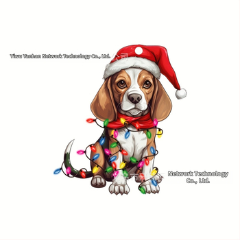 Akrila Ziemassvētku suņa automobiļu rotājums, iekšējais kulons, mūsdienīgs stils