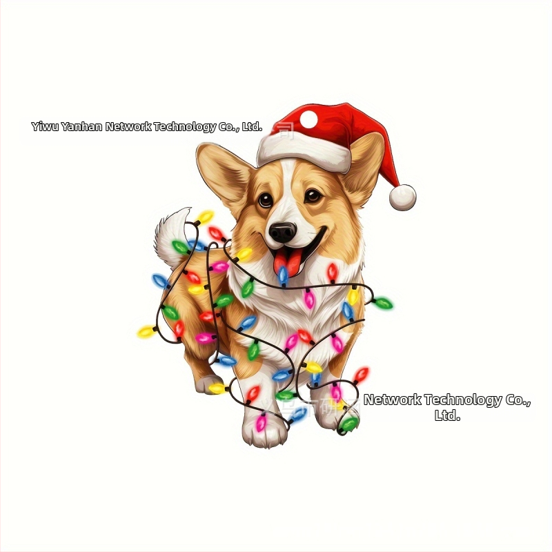 Akrila Ziemassvētku suņa automobiļu rotājums, iekšējais kulons, mūsdienīgs stils