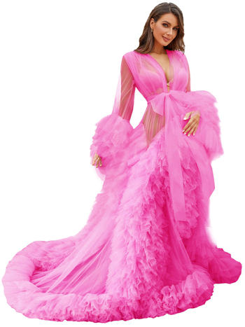 Tehotenské šaty s V výstrihom, sieťovinový materiál, dlhé rukávy, A-line dlhá sukňa, polyester 95%+