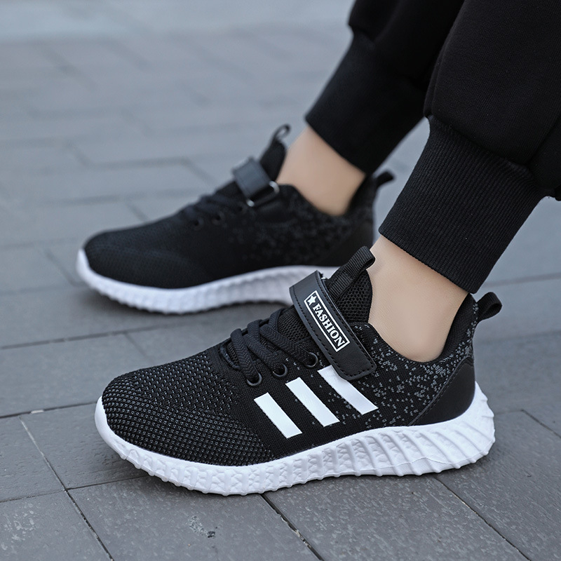 Dječje mrežaste tenisice, unisex, Velcro kopča, prozračne i lagane, EVA potplat, uzorak pruga
