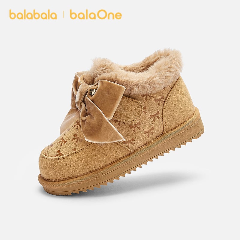 Balabala botosei de iarnă pentru copii - partea superioară din velur, talpa din cauciuc-plastic, unisex, iarnă 2025, model 208425141013