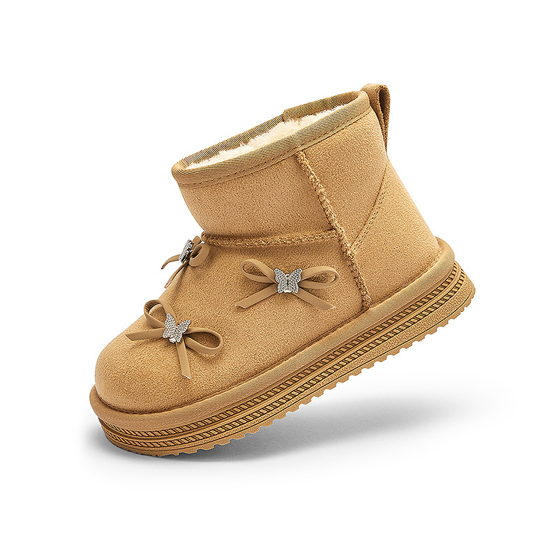 Balabala botosei de iarnă pentru copii - partea superioară din velur, talpa din cauciuc-plastic, unisex, iarnă 2025, model 208425141013