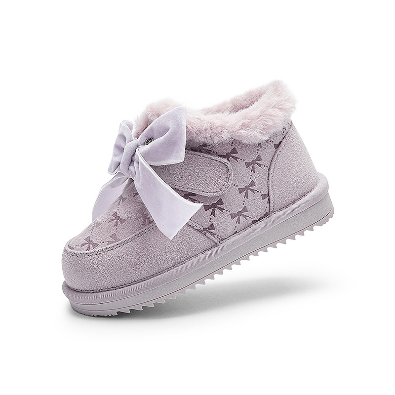 Balabala botosei de iarnă pentru copii - partea superioară din velur, talpa din cauciuc-plastic, unisex, iarnă 2025, model 208425141013