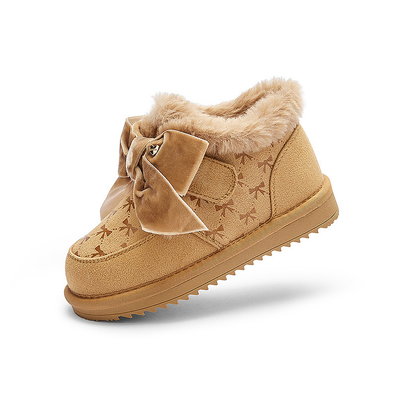 Balabala botosei de iarnă pentru copii - partea superioară din velur, talpa din cauciuc-plastic, unisex, iarnă 2025, model 208425141013