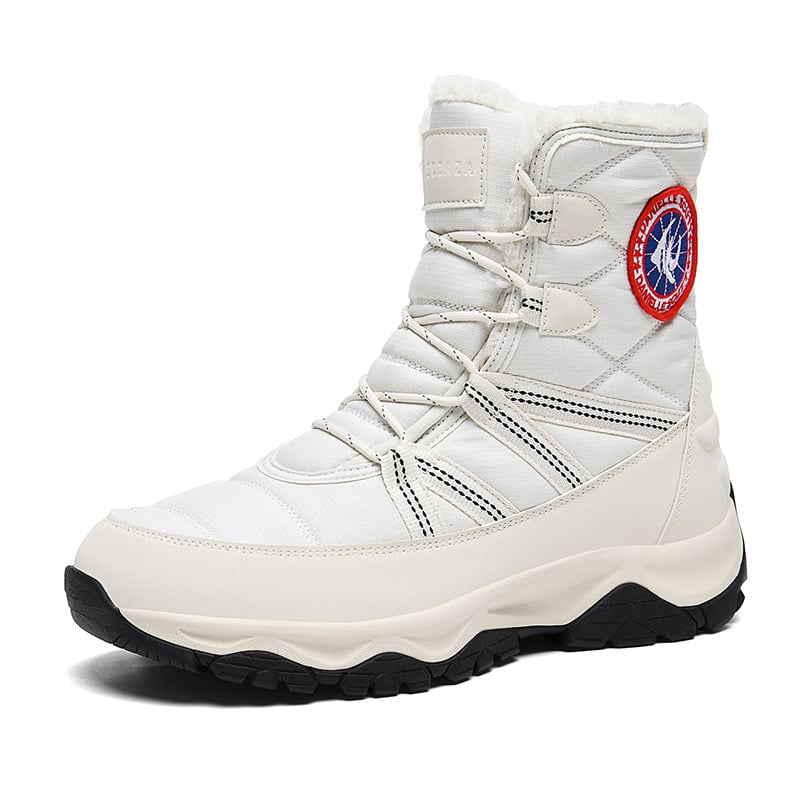 Unisex zimné snehové čižmy s fleecovou podšívkou, nepremokavé horné diely, protišmytová gumová podrážka, teplá izolácia