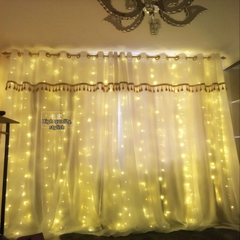 LED hviezdne svetlá na záves s vodopádom – svadobná dekorácia, 110V, CE certifikované, tvar: totem