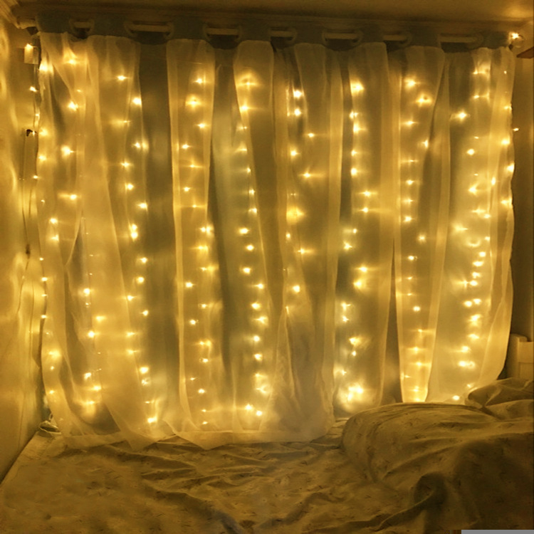 LED hviezdne svetlá na záves s vodopádom – svadobná dekorácia, 110V, CE certifikované, tvar: totem
