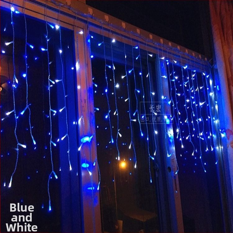 LED hviezdne svetlá na záves s vodopádom – svadobná dekorácia, 110V, CE certifikované, tvar: totem