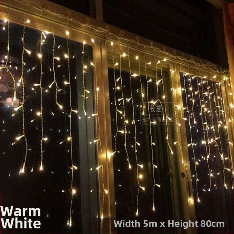 LED hviezdne svetlá na záves s vodopádom – svadobná dekorácia, 110V, CE certifikované, tvar: totem