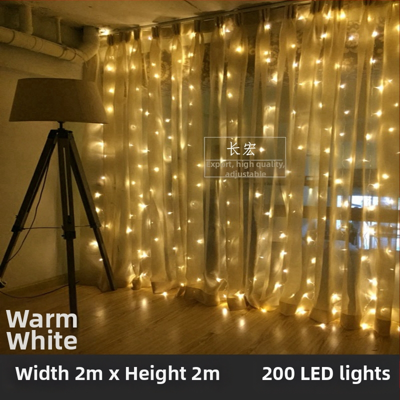 LED hviezdne svetlá na záves s vodopádom – svadobná dekorácia, 110V, CE certifikované, tvar: totem