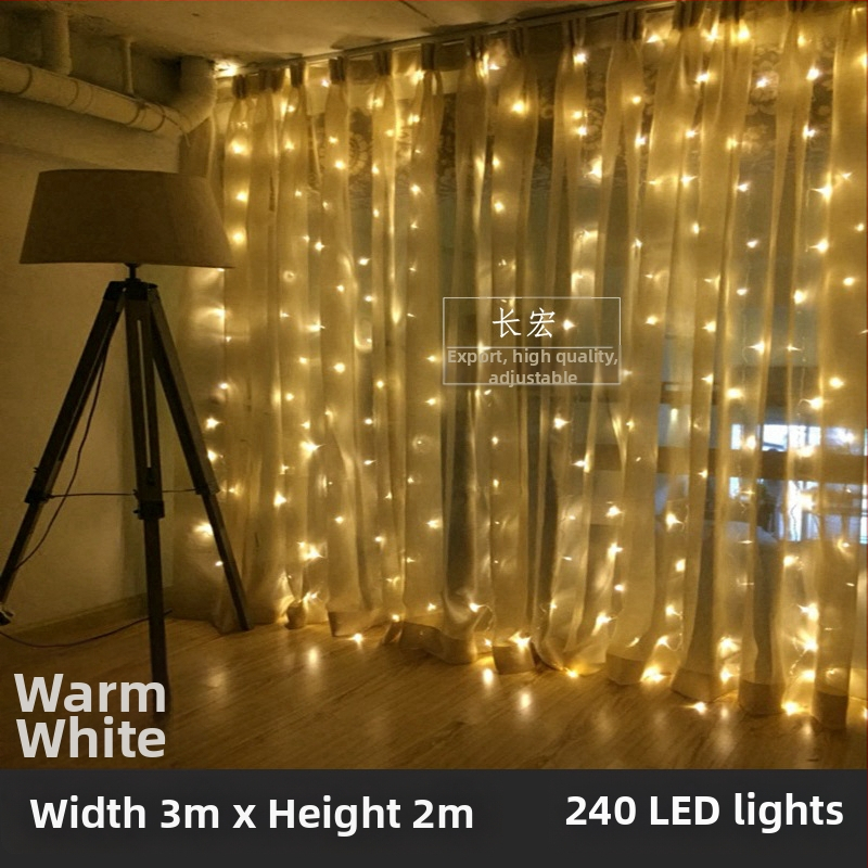 LED hviezdne svetlá na záves s vodopádom – svadobná dekorácia, 110V, CE certifikované, tvar: totem