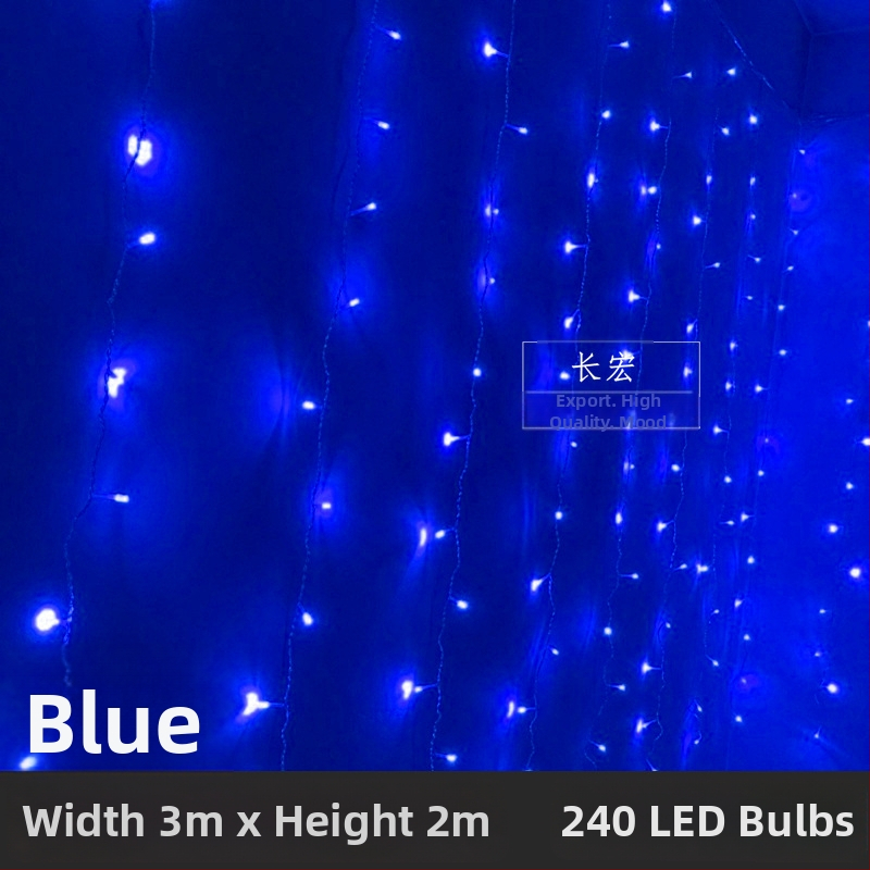 LED hviezdne svetlá na záves s vodopádom – svadobná dekorácia, 110V, CE certifikované, tvar: totem