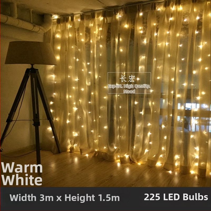 LED hviezdne svetlá na záves s vodopádom – svadobná dekorácia, 110V, CE certifikované, tvar: totem