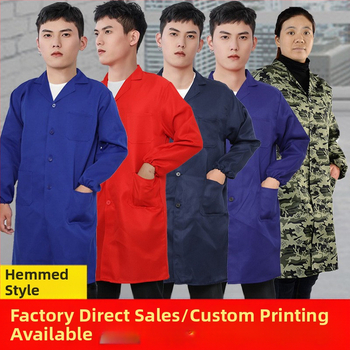 Pánska pracovná bunda s dlhým rukávom, maskovací vzor, štyri sezóny, 100% polyester, zmes chemických vlákien, proti znečisteniu a dekontaminácii