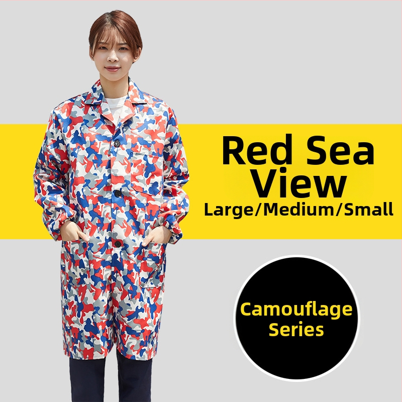 Pánska pracovná bunda s dlhým rukávom, maskovací vzor, štyri sezóny, 100% polyester, zmes chemických vlákien, proti znečisteniu a dekontaminácii