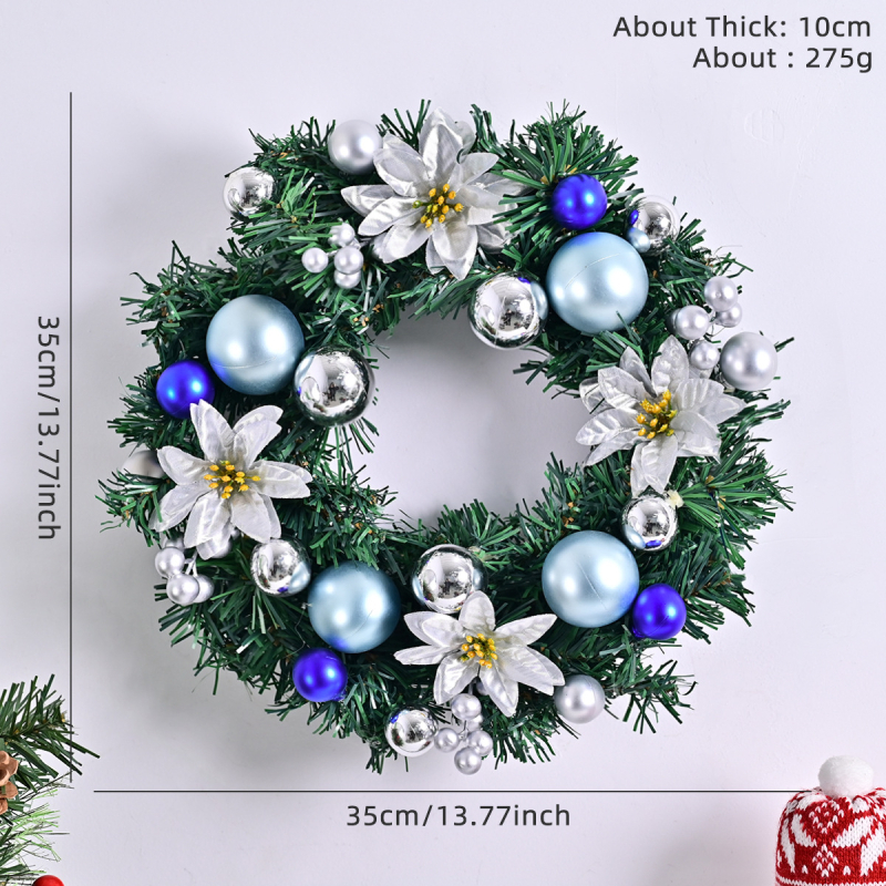 Karácsonyi koszorú rattan gyűrűvel és tobozokkal, modern művészeti stílus; anyagok: fa, műanyag, PVC; márka: Comfortable pattern; alkalmas Karácsonyra
