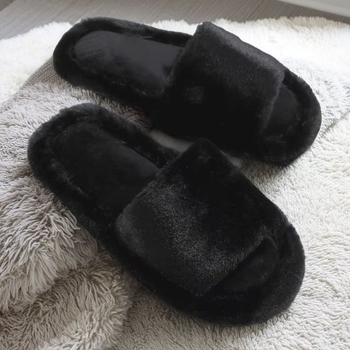 Papuče za kućnu upotrebu s zatvorenim prstom, umjetnom krznom na gornjem dijelu, EVA pjena potplat, svakodnevni stil, model SQ-9, zima 2025.