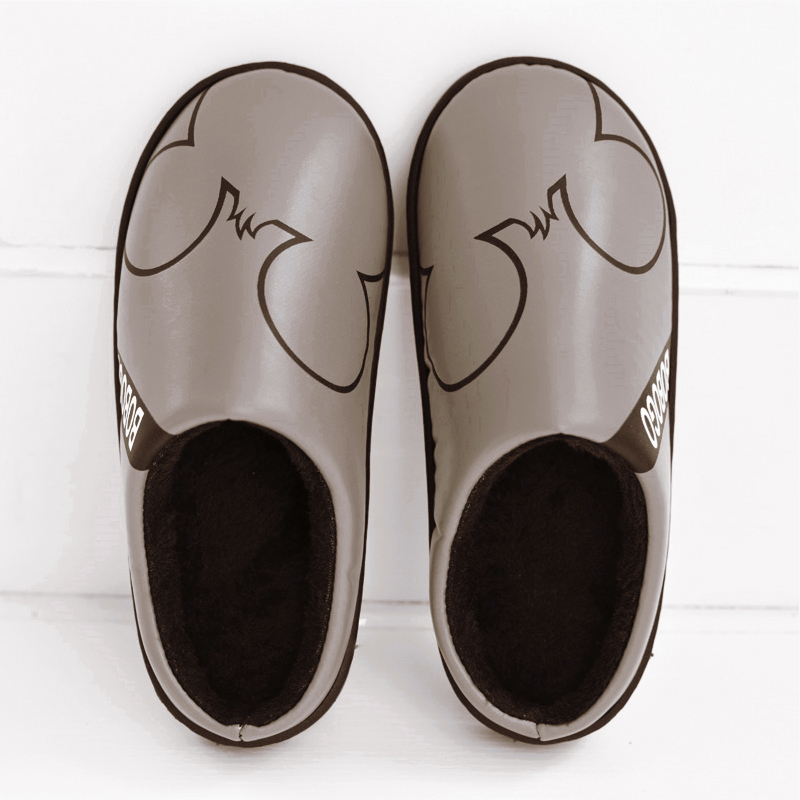 Otthoni papucs - Meleg, Uniszex, felső rész lenvászon, talp PVC, zárt orr, minimalist stílus