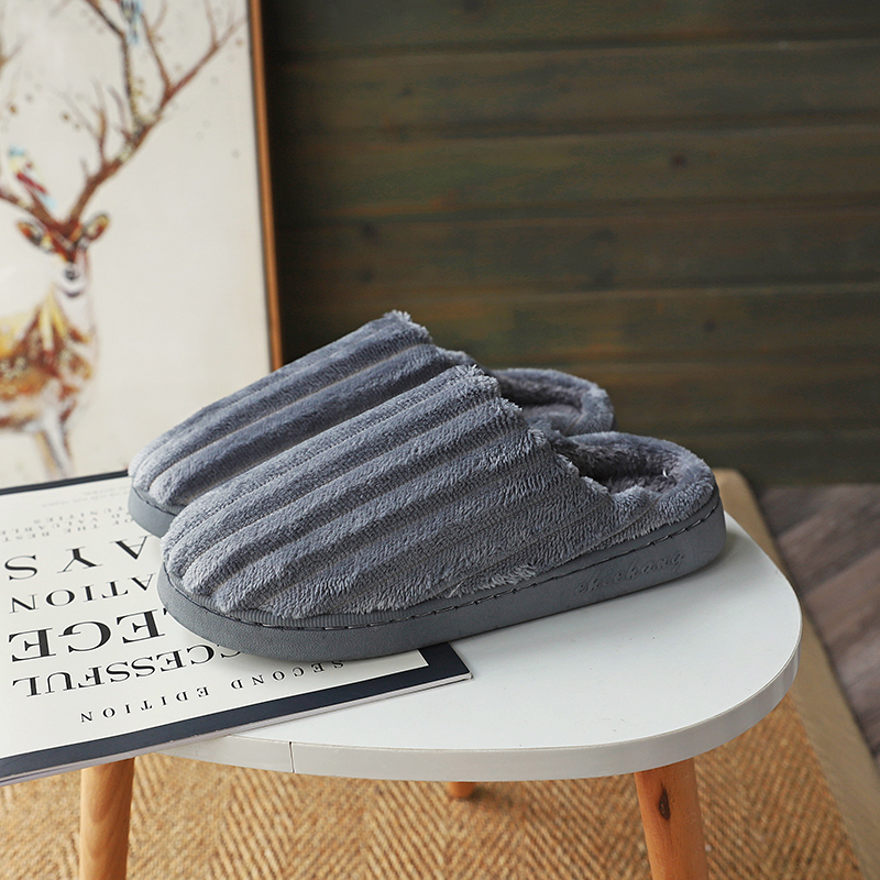 Otthoni papucs - Meleg, Uniszex, felső rész lenvászon, talp PVC, zárt orr, minimalist stílus