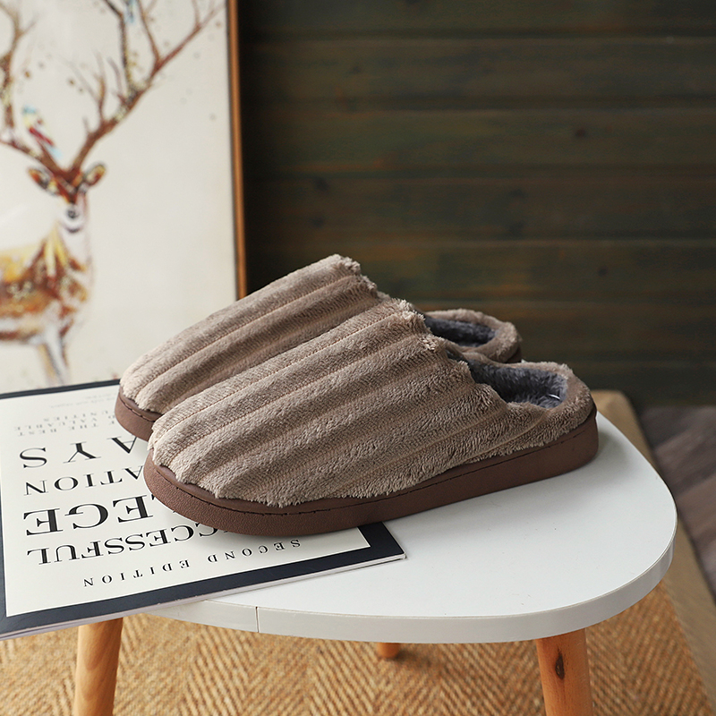 Otthoni papucs - Meleg, Uniszex, felső rész lenvászon, talp PVC, zárt orr, minimalist stílus