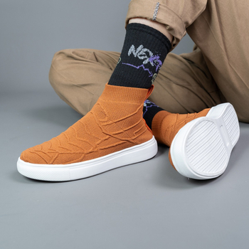 Uniszex mid-top sportcipő textil felsőrésszel és EVA talppal, casual mesh stílus