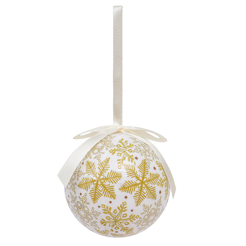 Penové vianočné guličky ozdoby, tlačené, európsky štýl, balenie 14 kusov