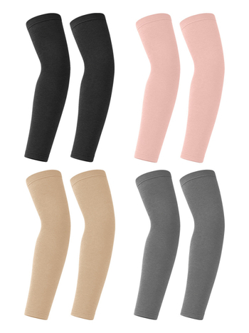 MAKINO FOX Mancheta pentru braț de exterior cu protecție a cotului, pluș gros, poliester, silicon antiderapant, unisex