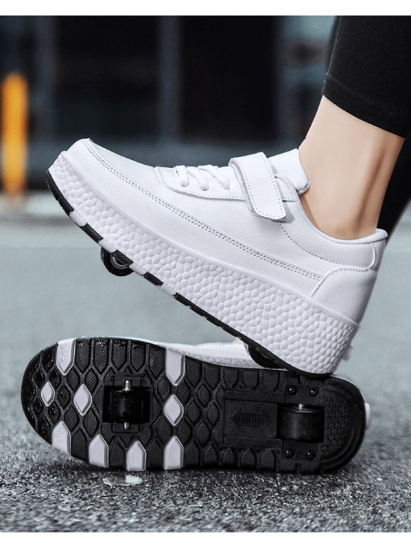 Patine cu două roți pentru copii și adolescenți, roți PU, roți duble, marca Happy Feather Dragon