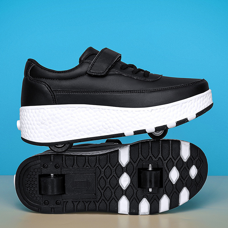 Patine cu două roți pentru copii și adolescenți, roți PU, roți duble, marca Happy Feather Dragon