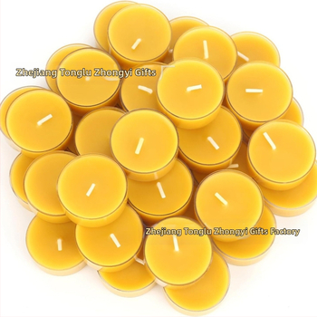 TABO Sviečka zo včelieho vosku, ručne vyrobená, cylindrického tvaru