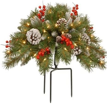 Beiqi коледно дърво от PVC, борови иглички и PE за наземно вграждане