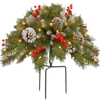 Beiqi коледно дърво от PVC, борови иглички и PE за наземно вграждане