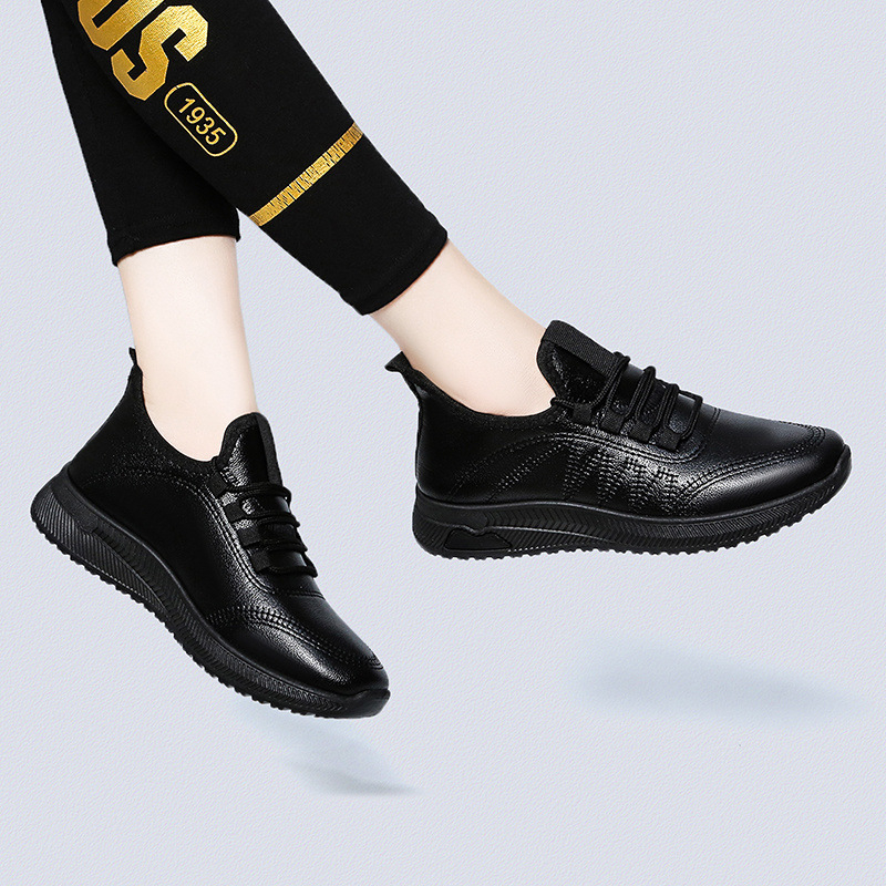 Γυναικεία Παπούτσια Κουζίνας για Εργασία με PU Επάνω, Στρογγυλός Δάχτυλος, Για Φθινόπωρο