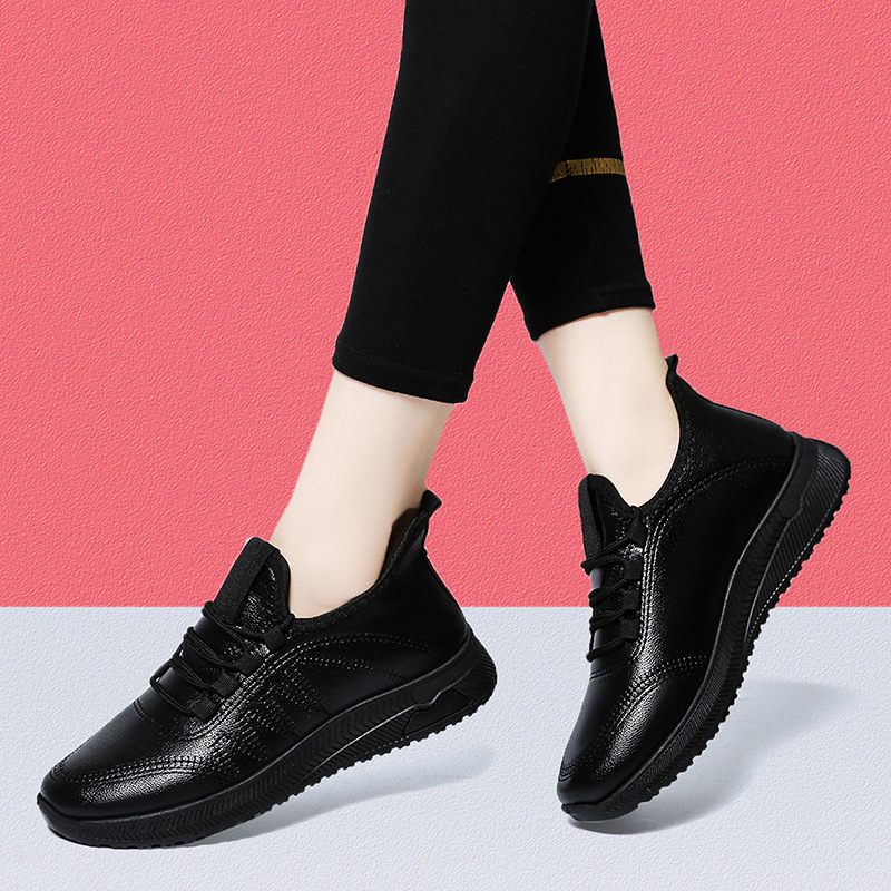 Γυναικεία Παπούτσια Κουζίνας για Εργασία με PU Επάνω, Στρογγυλός Δάχτυλος, Για Φθινόπωρο