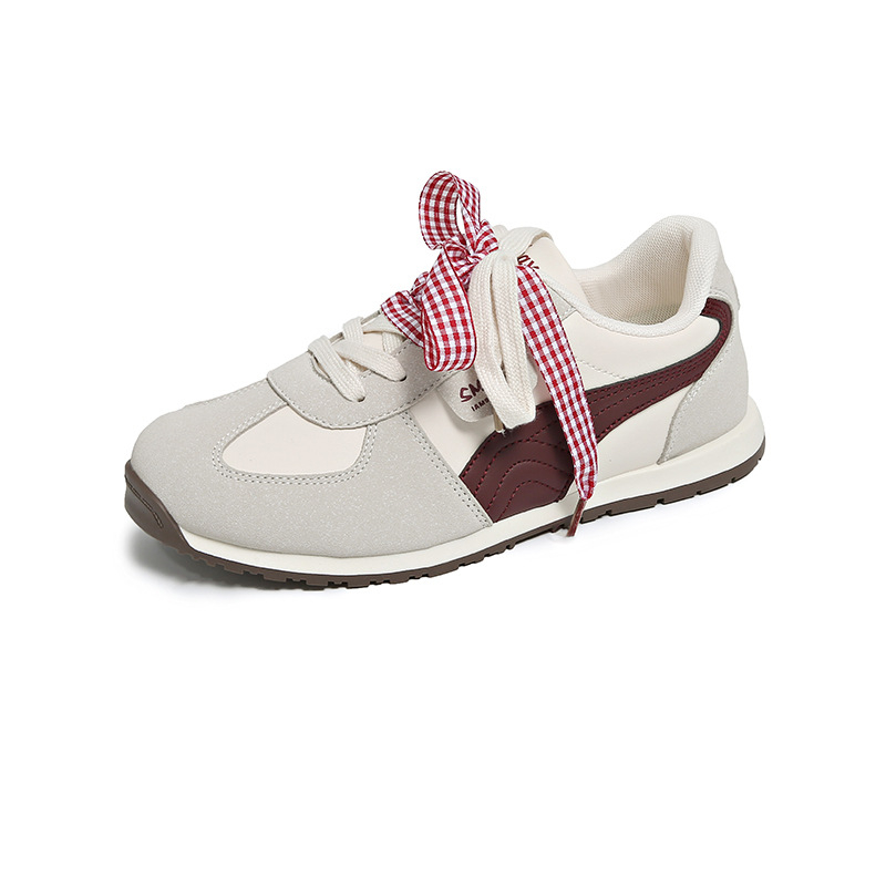 Női casual sportcipő kerek orrú, PU felsőrész, PVC talp, alacsony boka, 3-5 cm vastag talp