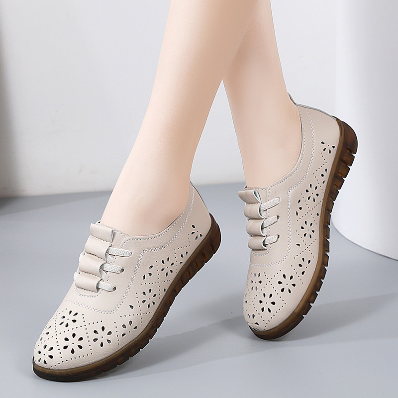Női bean shoes, kerek orrú, PU felsőrész, rugalmas zárás, alacsony sarok