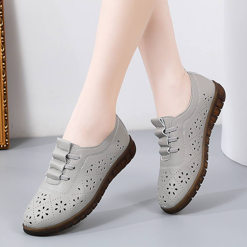 Női bean shoes, kerek orrú, PU felsőrész, rugalmas zárás, alacsony sarok