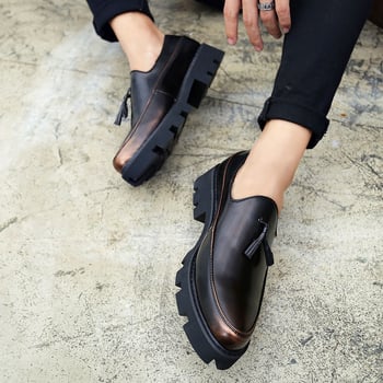 Férfi Slip-On Loaferek, hegyes orrú, bőr toe-cap, PU felsőrész, légáteresztő