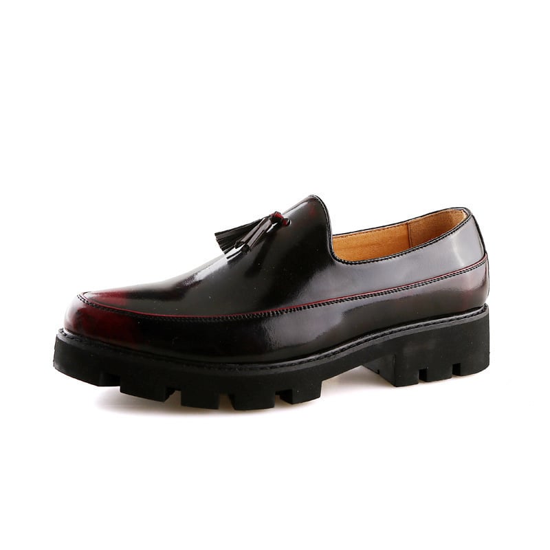 Férfi Slip-On Loaferek, hegyes orrú, bőr toe-cap, PU felsőrész, légáteresztő