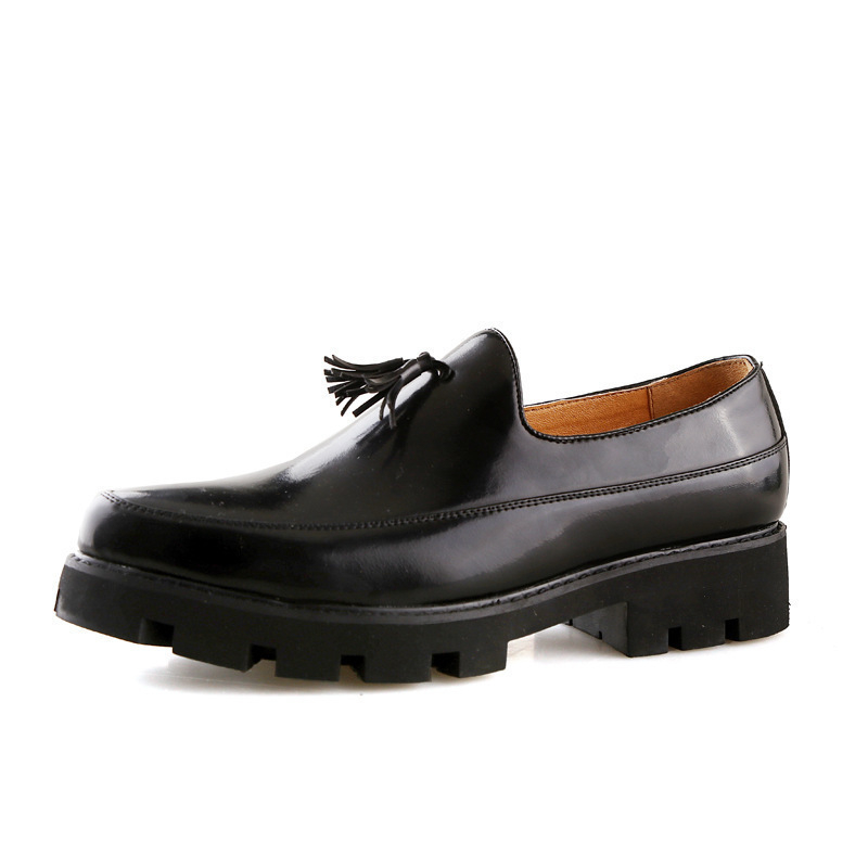 Férfi Slip-On Loaferek, hegyes orrú, bőr toe-cap, PU felsőrész, légáteresztő