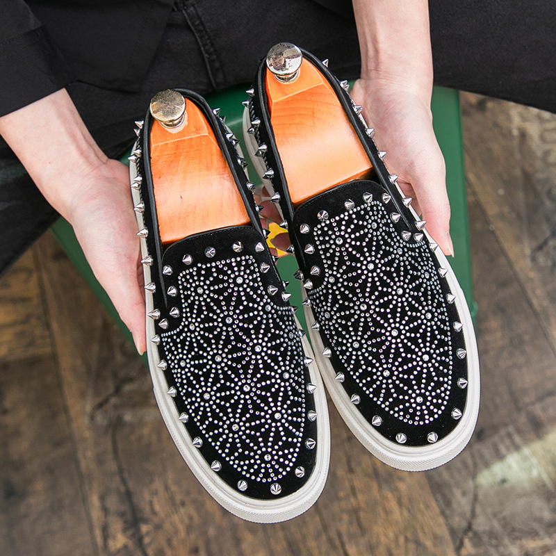 Pánske loafery z PU kože, gumová podrážka, okrúhla špička, matný povrch, nízky plochý podpätok (1–3 cm)