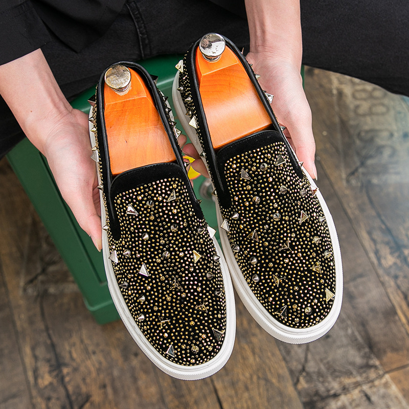 Pánske loafery z PU kože, gumová podrážka, okrúhla špička, matný povrch, nízky plochý podpätok (1–3 cm)