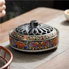 Kadidlovník keramický s klosonovým smaltom, ručne vyrobený, klasický štýl, do interiéru, 12-hodinové horenie